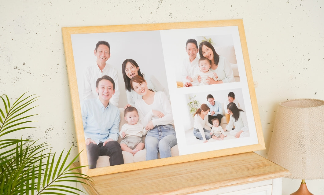 お子さまや家族の記念写真をインテリアに