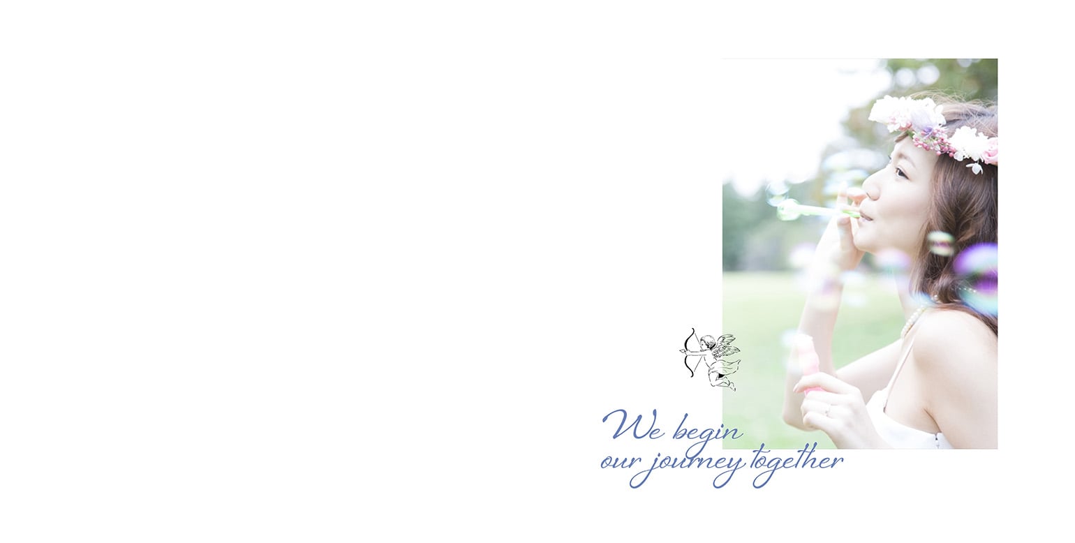 フォトブックのデザインテンプレート「GardenWedding」