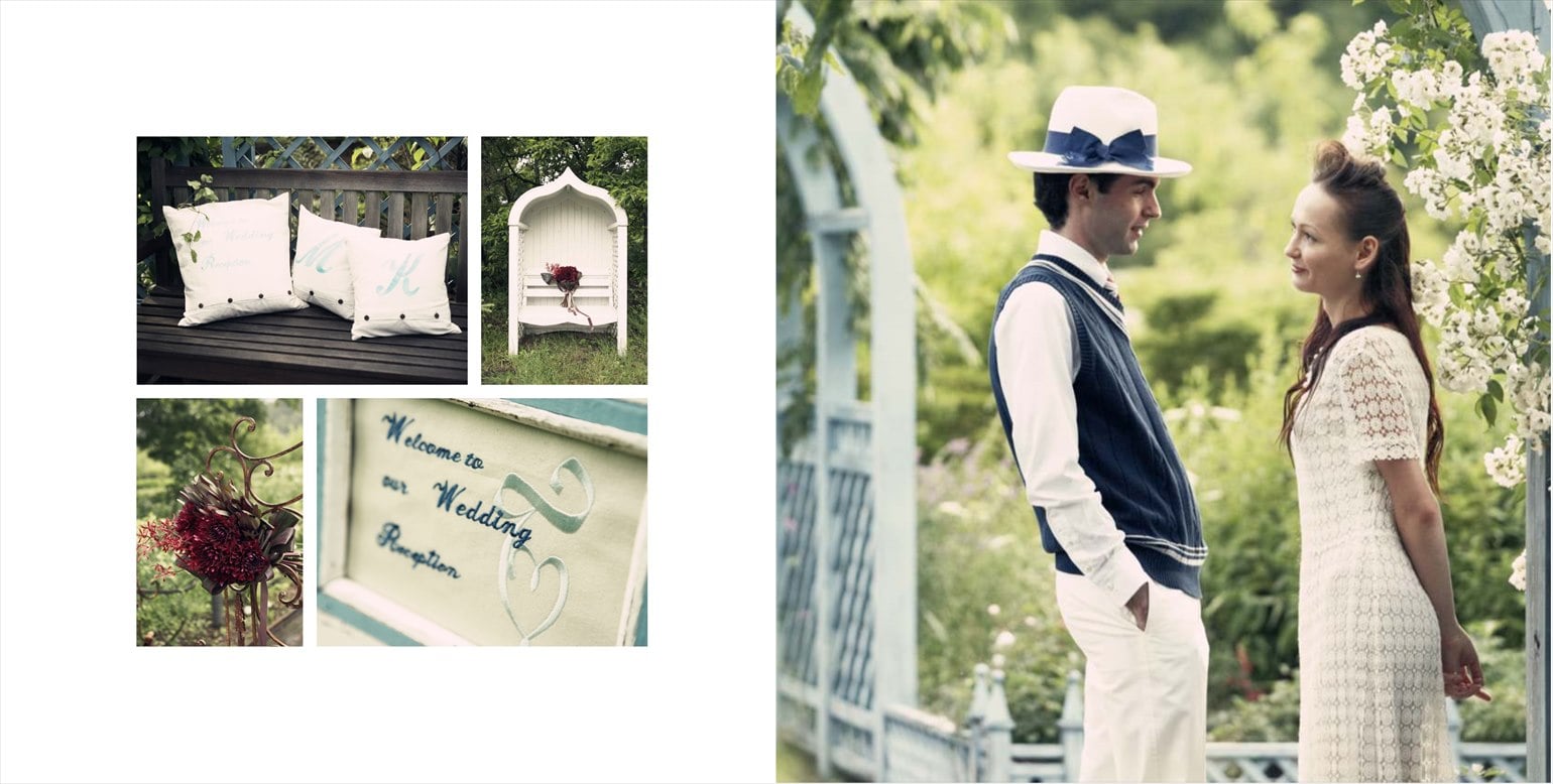 フォトブックのデザインテンプレート「marriage（正方形）」